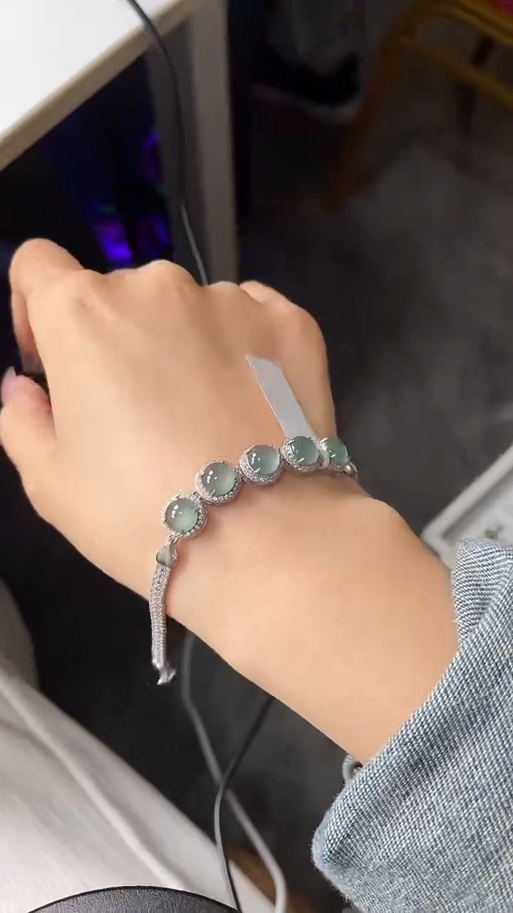 【闪购商品】翡翠戒指银S925镶嵌54674574