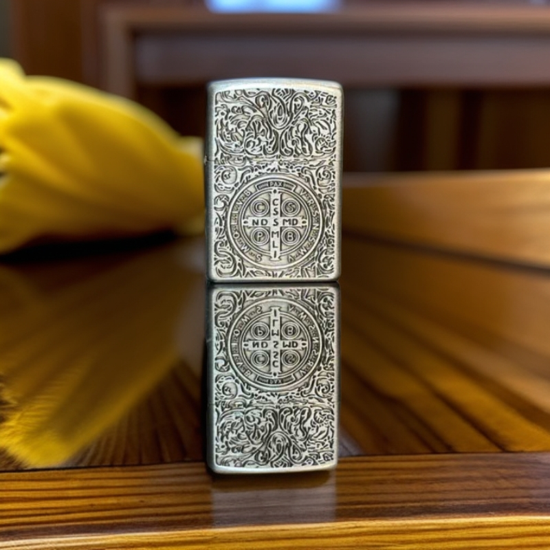 古银康斯坦丁E创意打火机男士银色防风