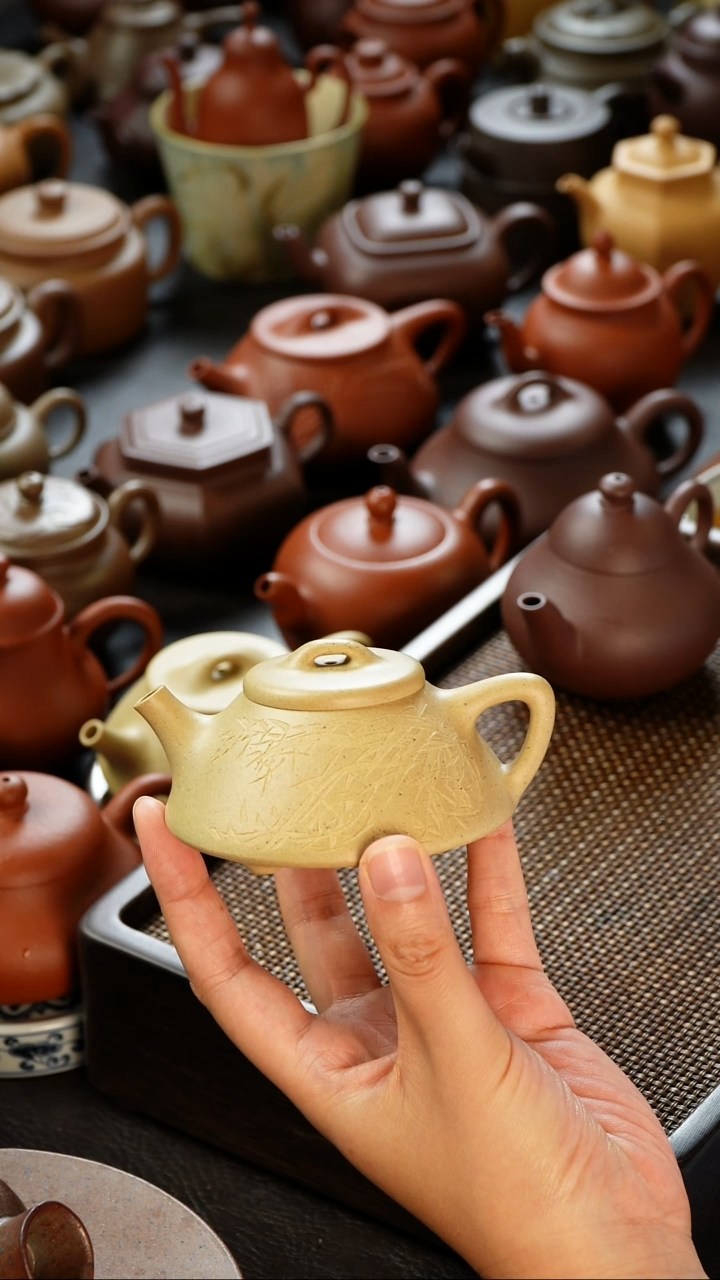 茶壶紫砂渔**猫本绿士恒石瓢