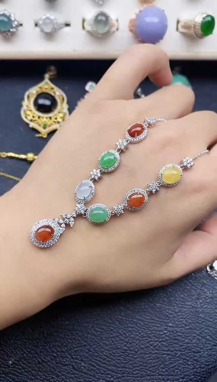 【闪购商品】翡翠戒指银S925镶嵌1111