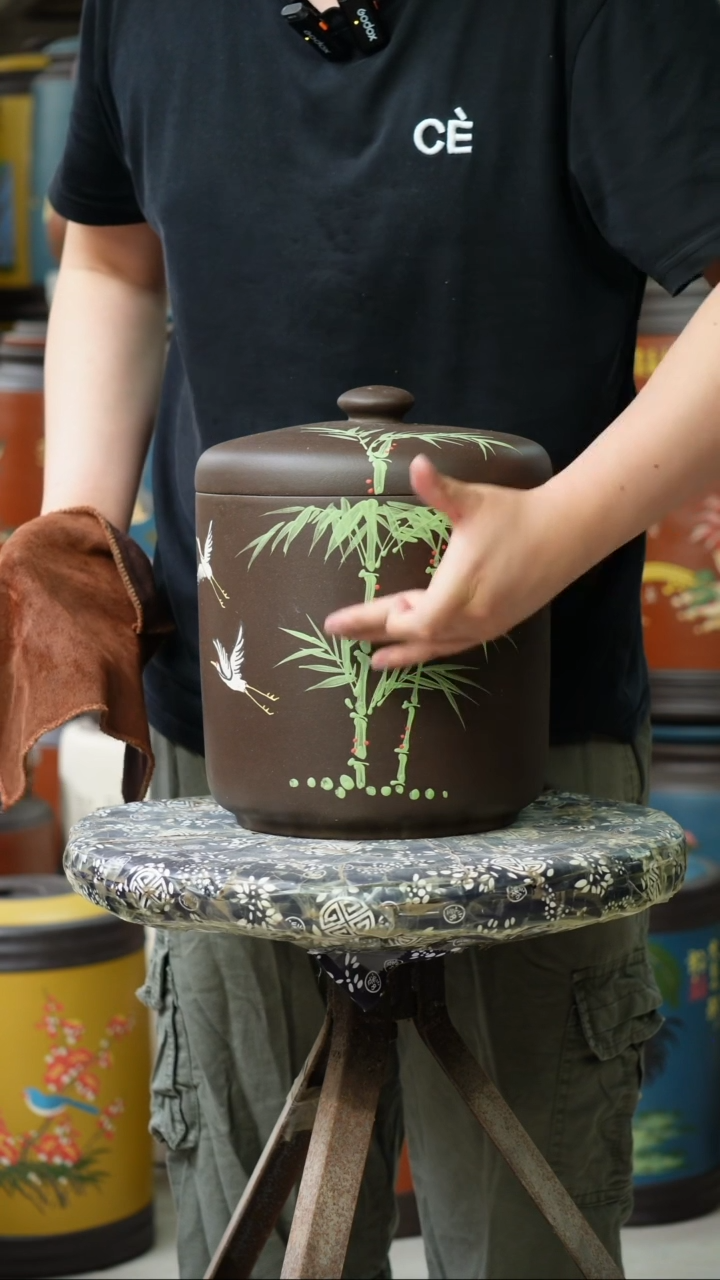 宜兴原矿紫砂茶叶罐