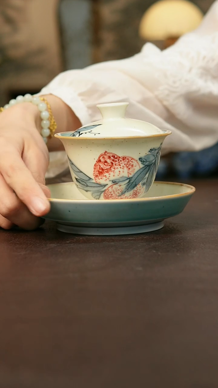 景德镇陶瓷杯碗柴烧多人