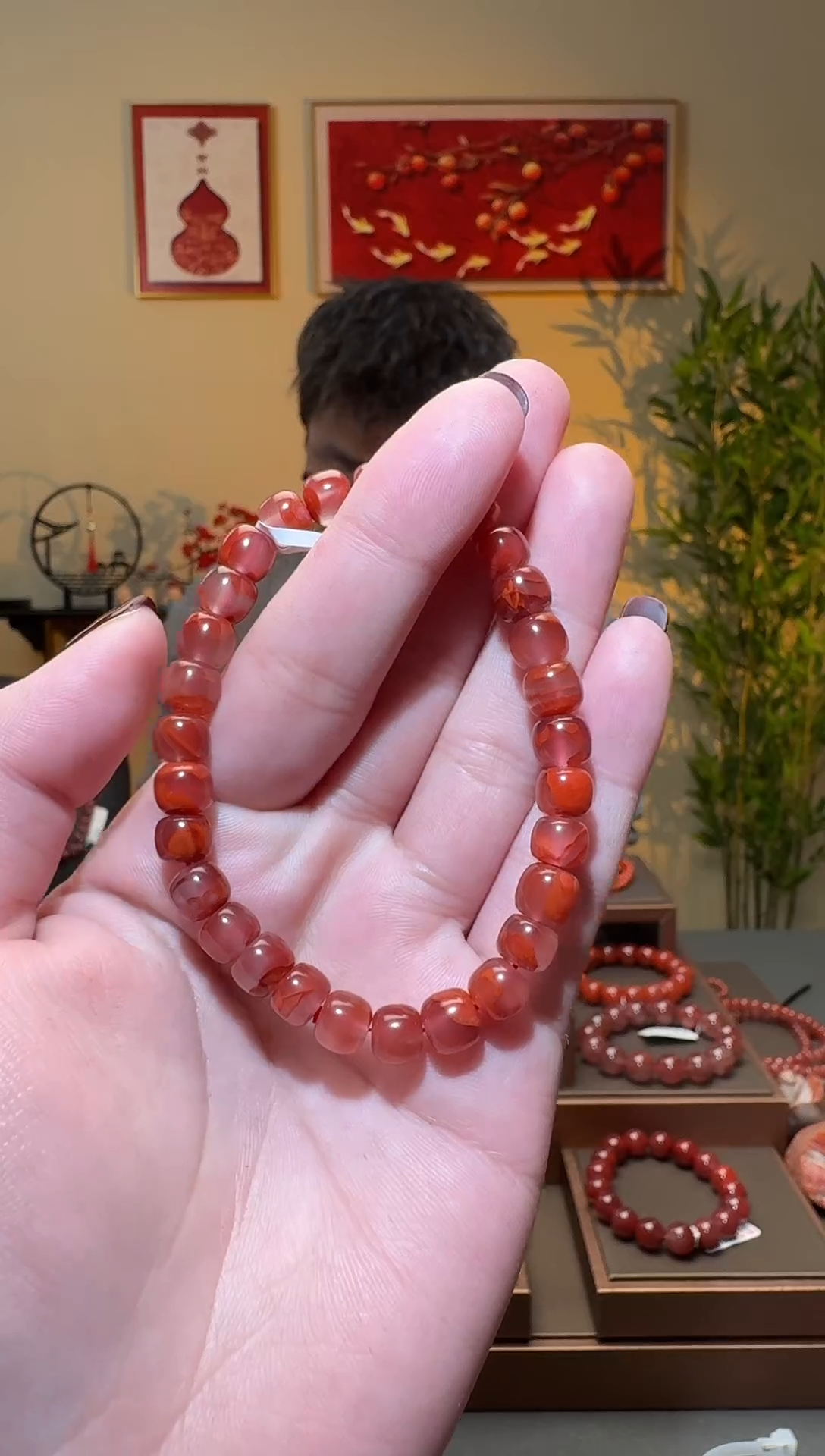 【闪购商品】南红玛瑙手串未镶嵌一条约7mm 多样性发货