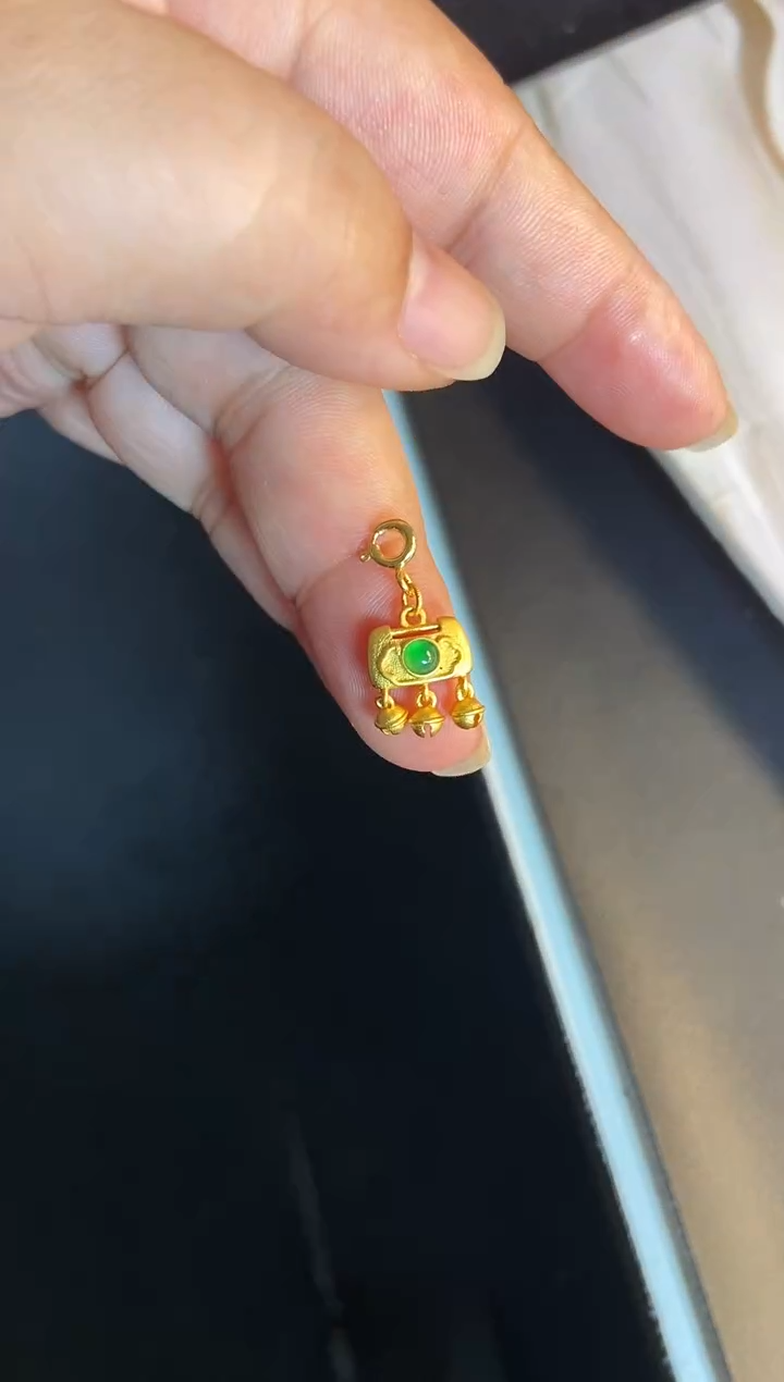 吊坠(不含链)银S925镶嵌翡翠1