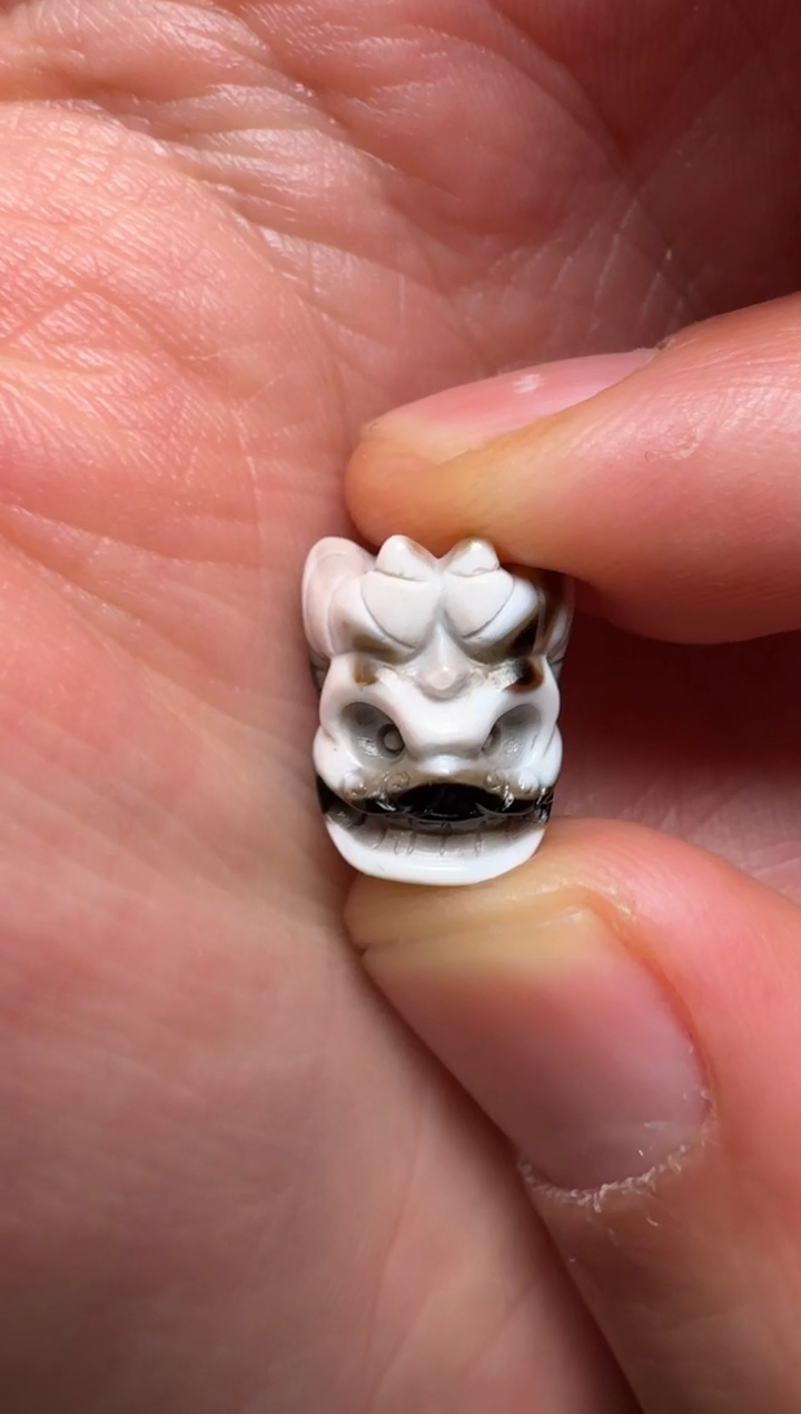 【闪购商品】玛瑙/玉髓颈饰未镶嵌珠改雕刻单珠