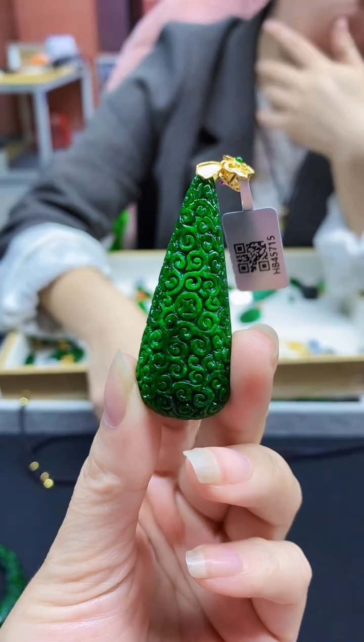 颈饰未镶嵌翡翠翡翠吊坠-40