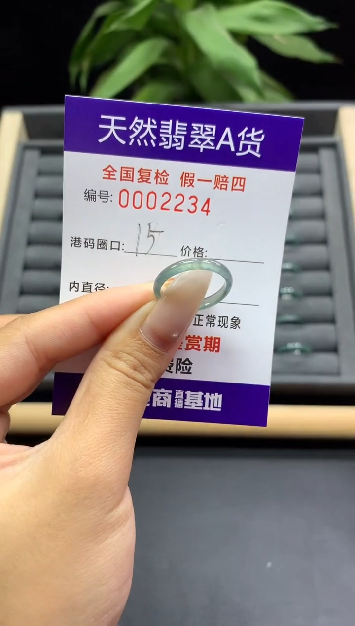 未镶嵌戒指翡翠天然  2234