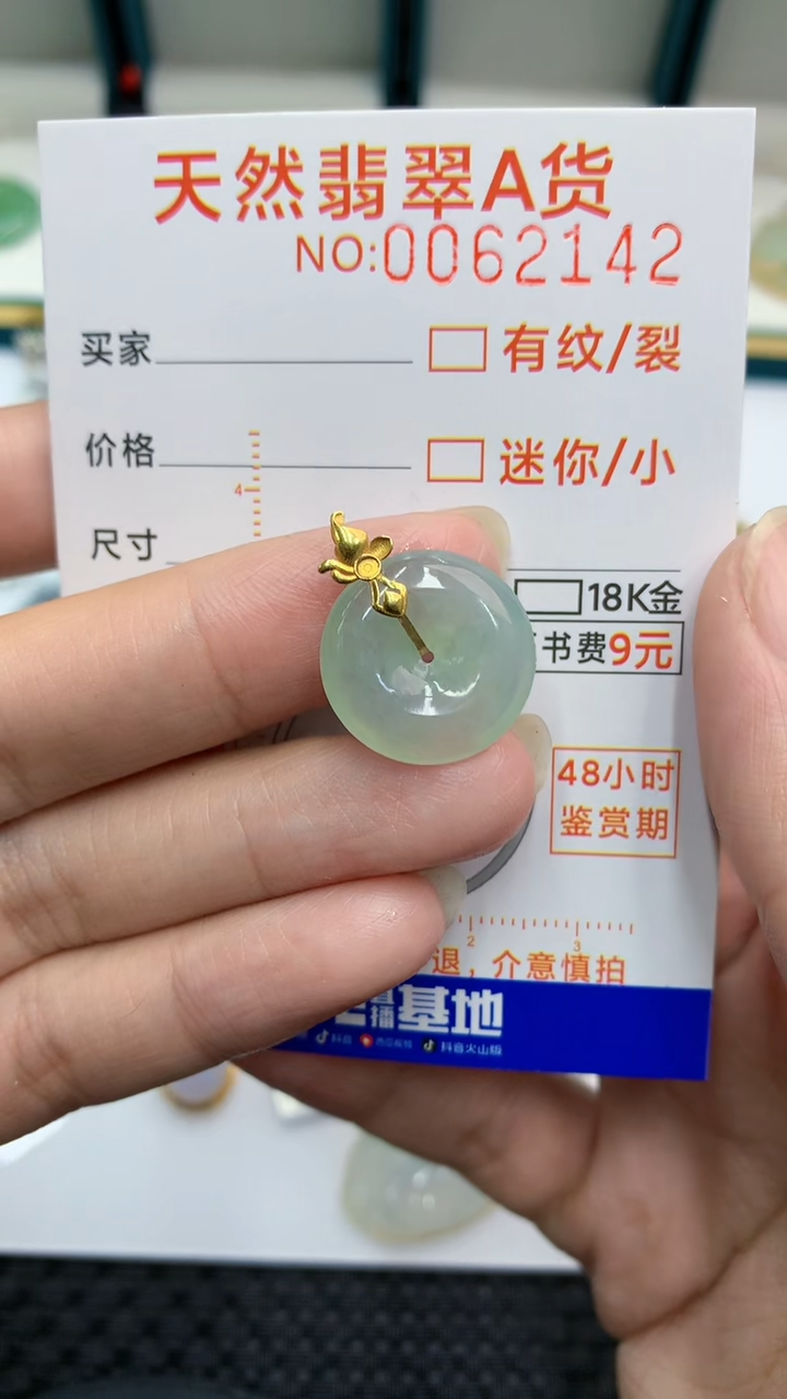 【闪购商品】翡翠颈饰18K金镶嵌            8