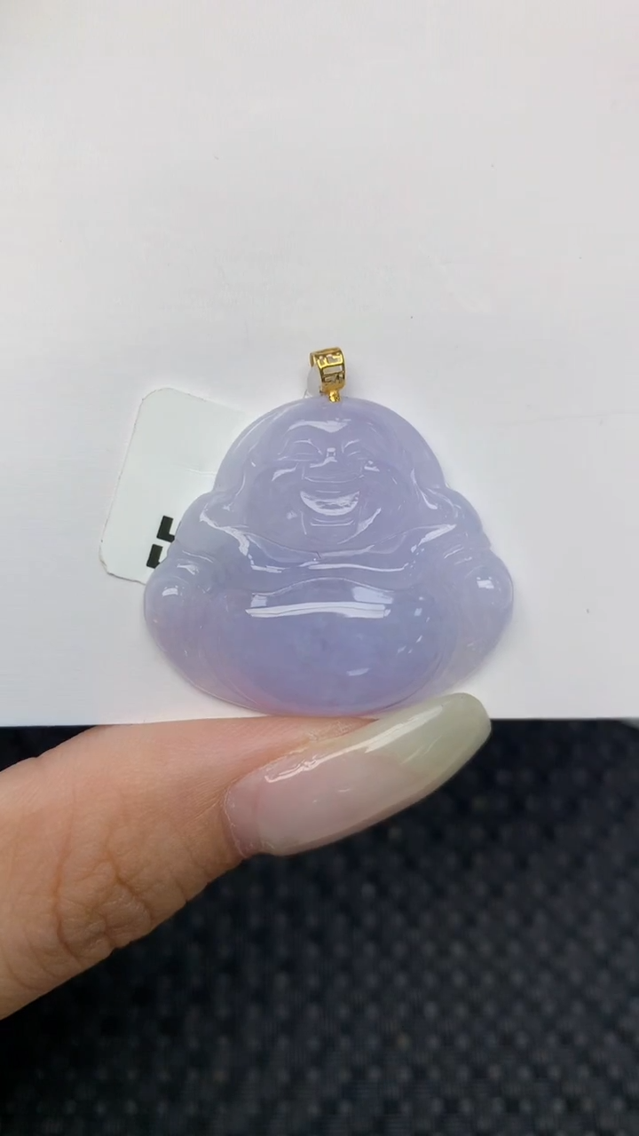 翡翠18K金镶嵌颈饰天然缅甸翡翠a货百元以上9元证书费自理