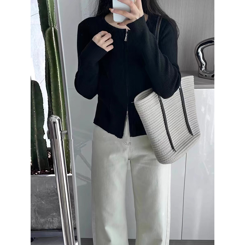 【深冬灰】开衫外套3608超柔软高品质圆领针织毛衣