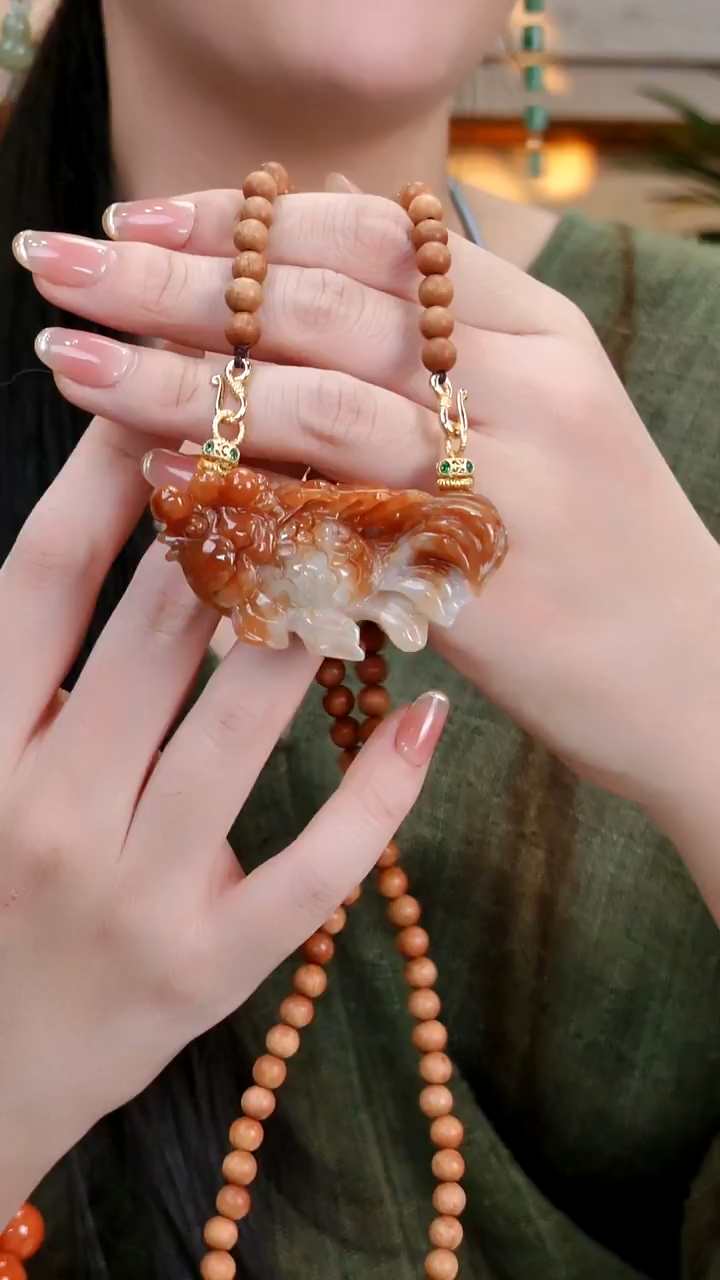 颈饰未镶嵌翡翠国风