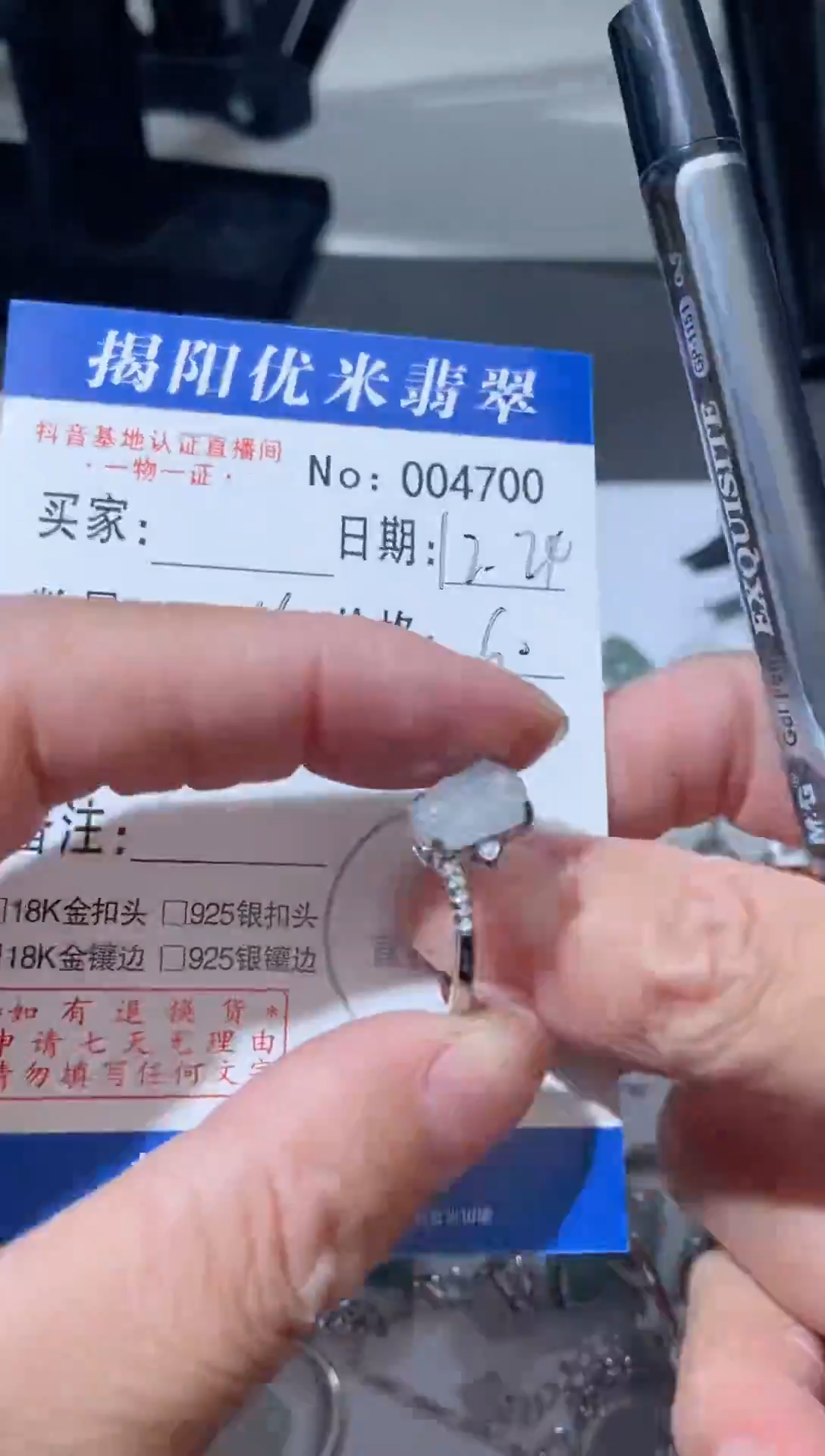 颈饰银S925镶嵌翡翠 银S925镶嵌