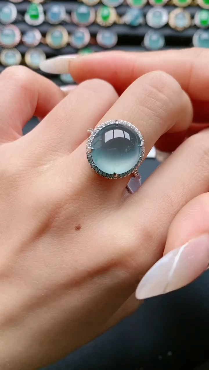 【闪购商品】翡翠戒指银S925镶嵌11111111