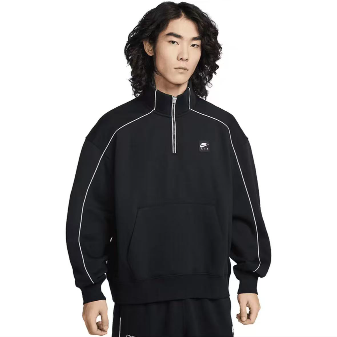 Nike耐克春季男女运动休闲圆加绒领卫衣套衫II3144-010