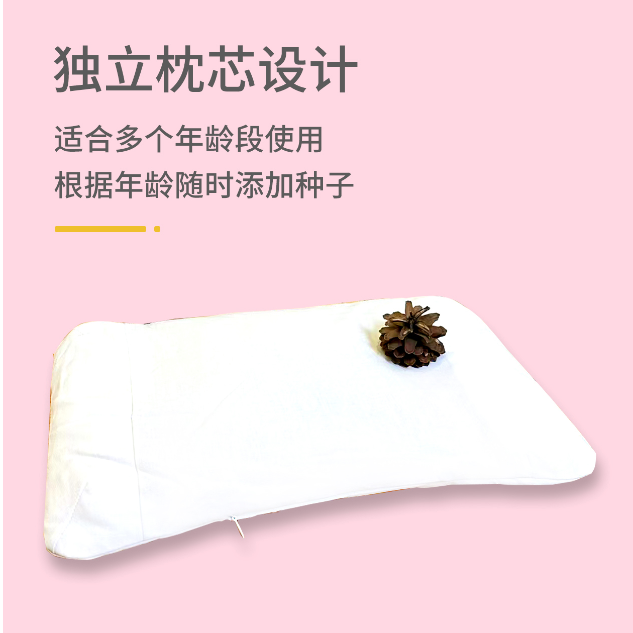 芳康儿童纯植物种子睡枕小学生多功能