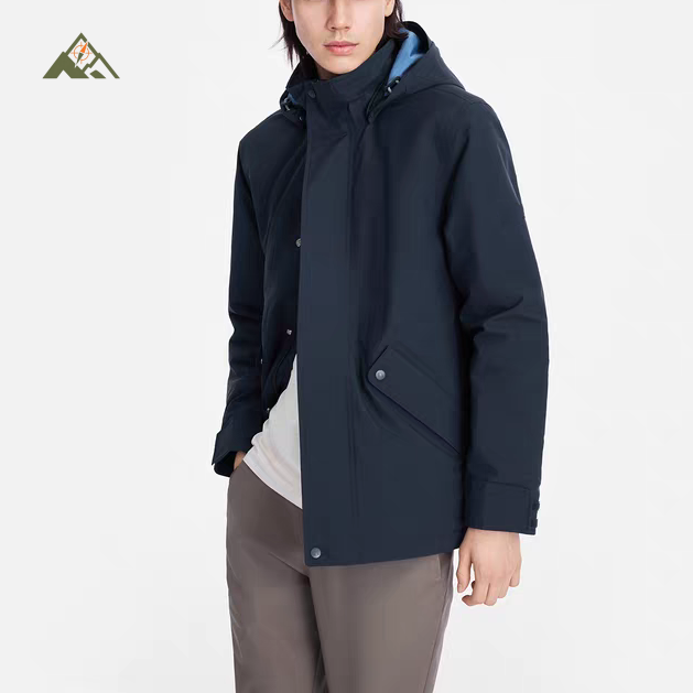 SC26064轻量化户外防风拒水棉服男子全压胶立领可脱卸帽保暖棉衣