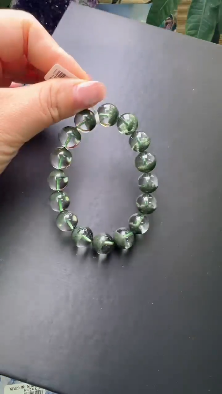 【闪购商品】水晶手串未镶嵌绿幽灵手串13m+ JP39115