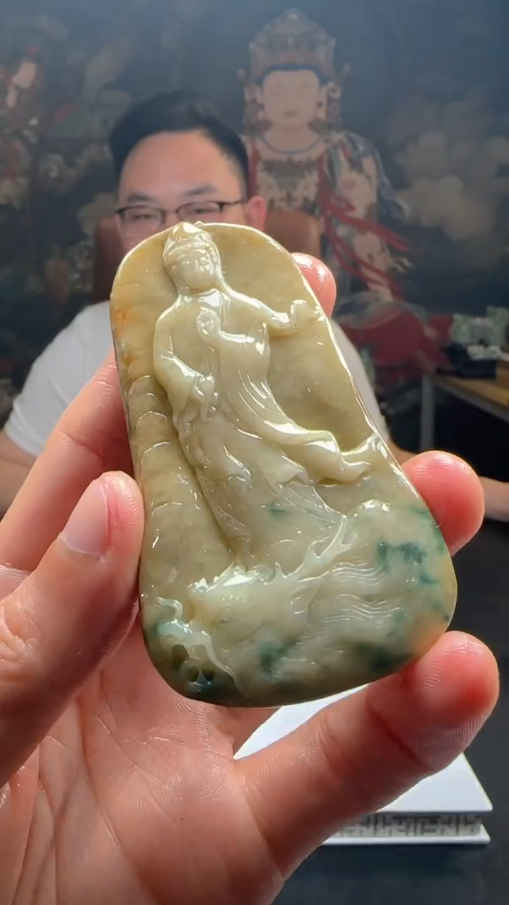 【闪购商品】定制翡翠未镶嵌L-@@QJXC2737