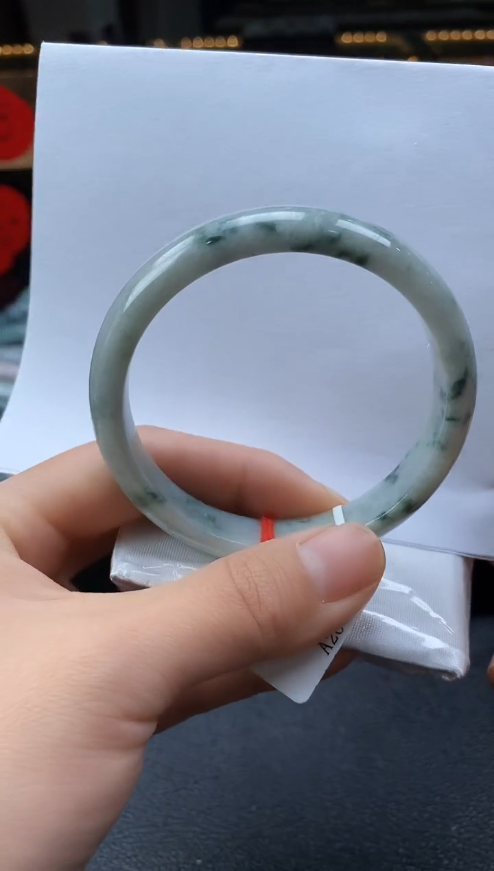 未镶嵌手镯翡翠飘花11.2*7.2