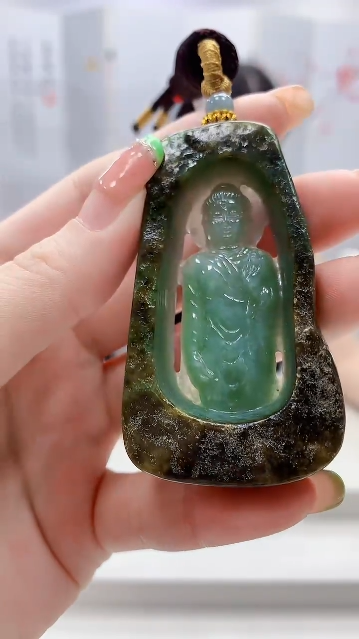 未镶嵌定制翡翠4812ry-毛货挂件14