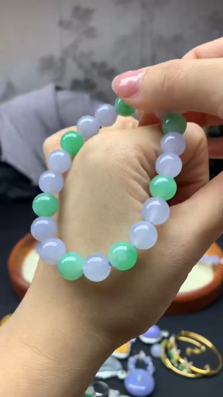 【闪购商品】翡翠手串未镶嵌11-天然翡翠