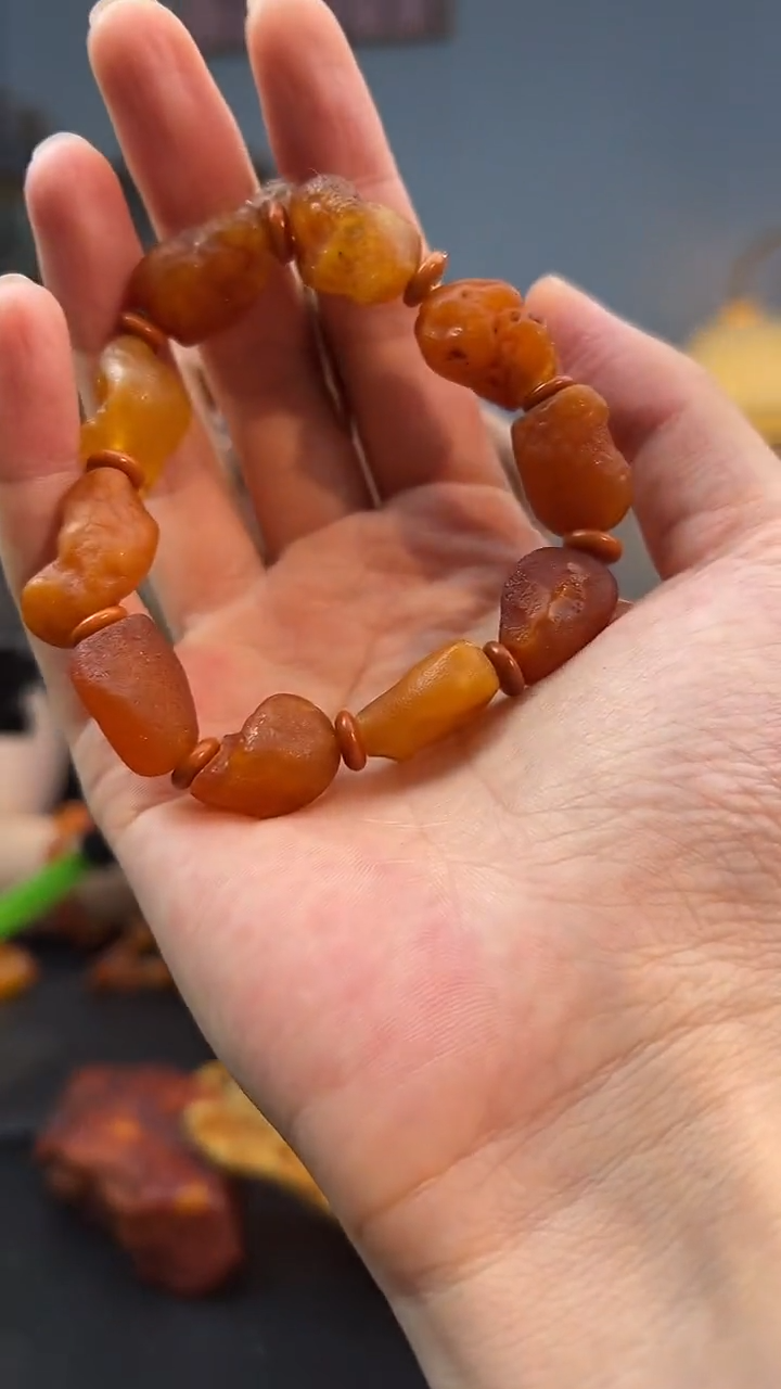 未镶嵌琥珀手串手串
