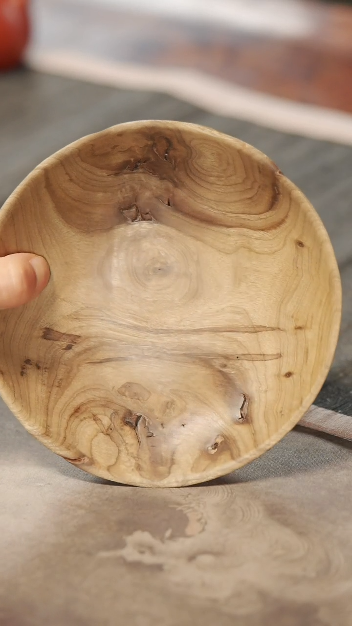 【闪购商品】金丝楠木雕071原木款点心盘