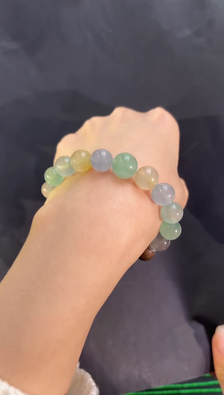 未镶嵌手串翡翠多宝手串多人不退不换