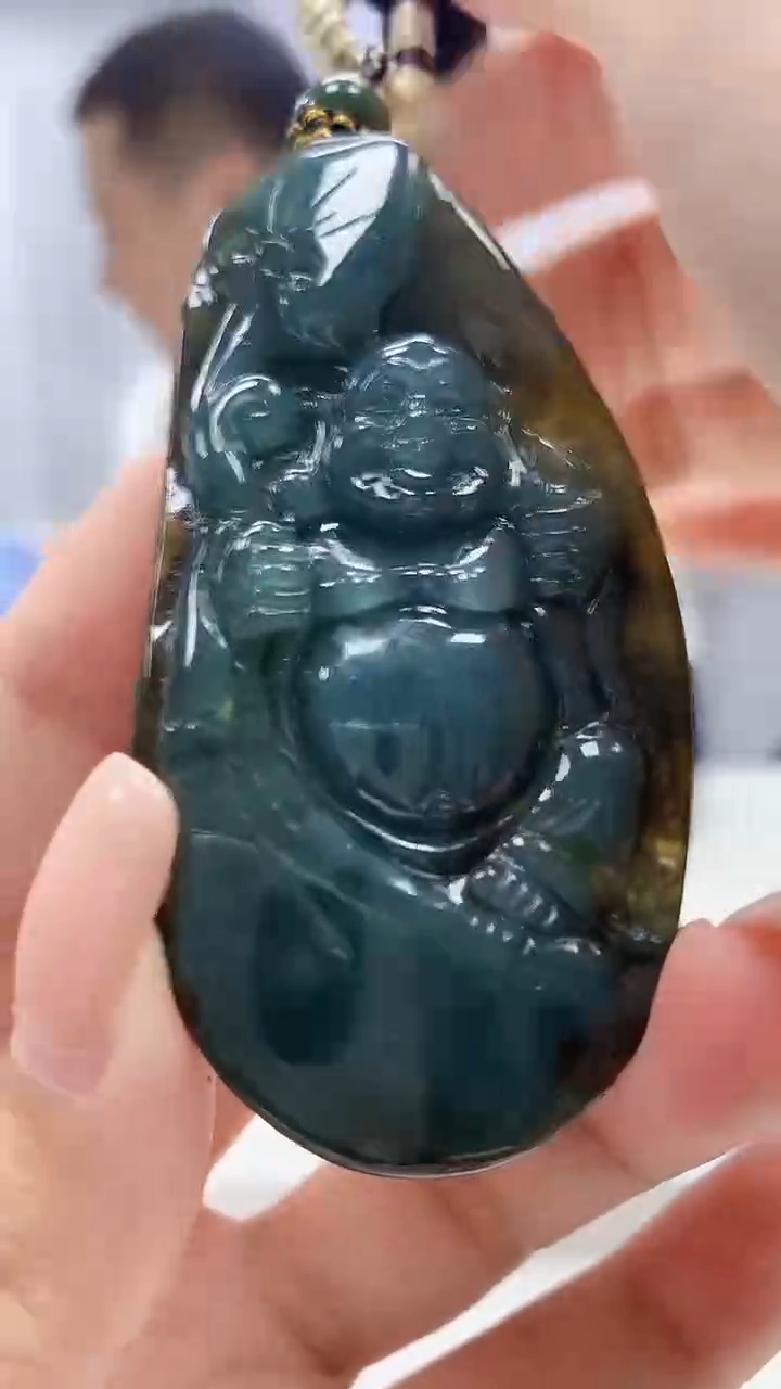 定制翡翠未镶嵌4898xx-毛货挂件21