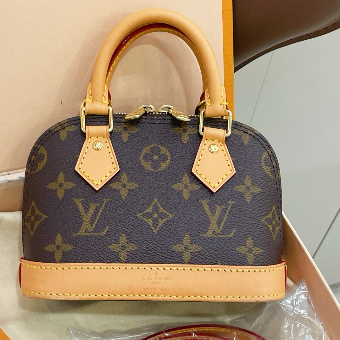 99新 LouisVuitton/路易威登 alma老花nano贝壳包  /7CH39170