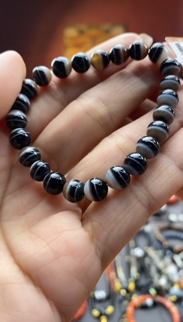 玛瑙/玉髓颈饰未镶嵌-0918 -143 Y多样性发