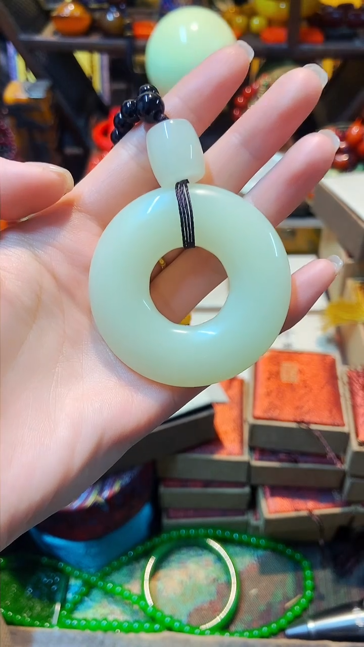 【闪购商品】和田玉（碧玉）挂件未镶嵌主播推荐主播推荐