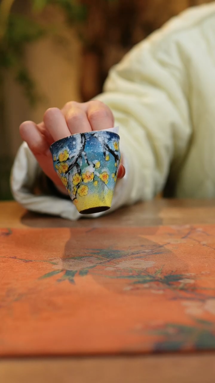 【闪购商品】瓷片1946景德镇手工手绘釉下彩高温瓷