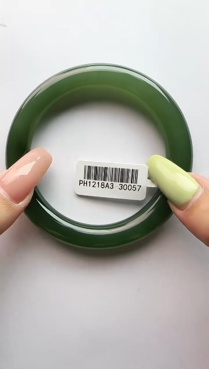 和田玉手镯未镶嵌57