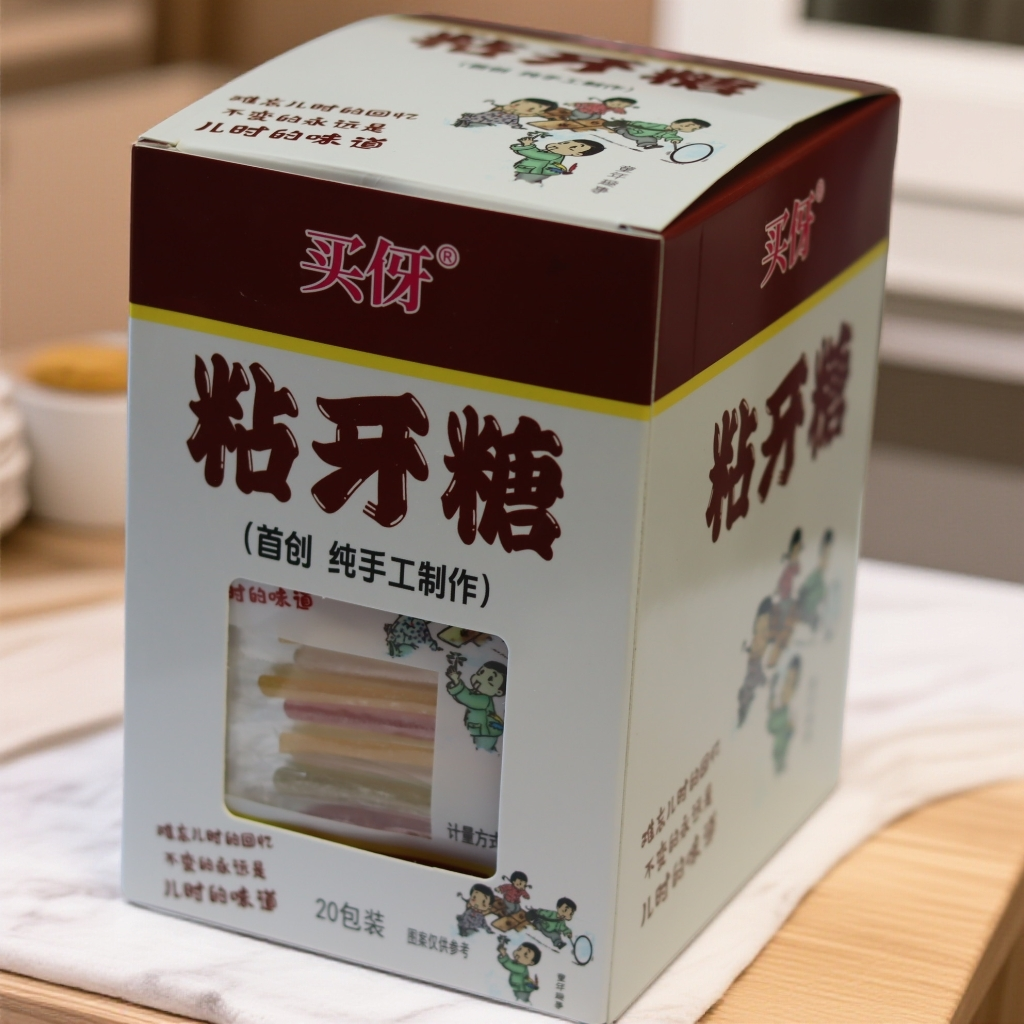 （盒装）手工原味麦芽糖粘牙糖拉丝糖牙签糖老式儿时怀旧零食独立包
