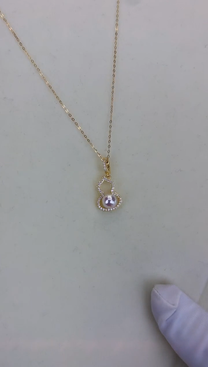 银S925镶嵌DA海水珍珠 GD234 吊坠 7