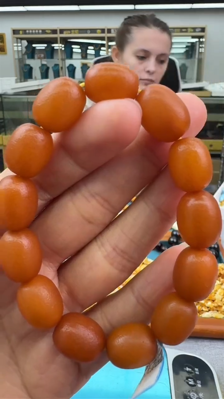 【闪购商品】琥珀手链未镶嵌17秒拍号