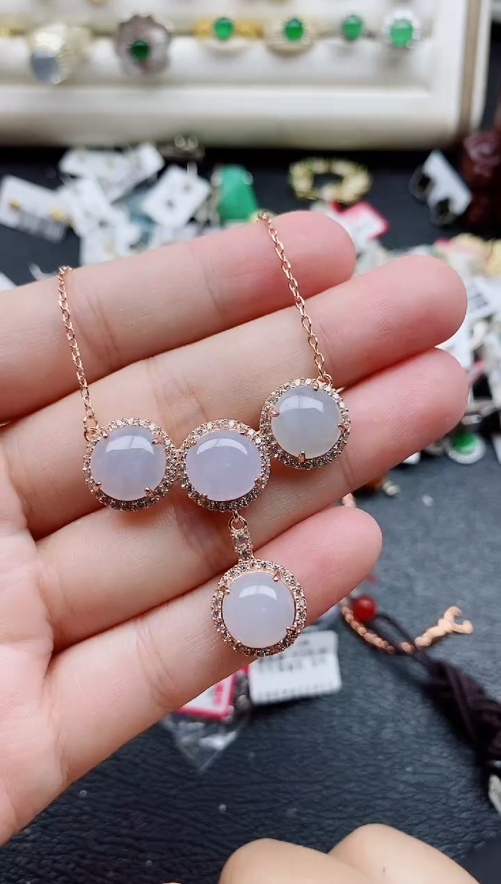 银S925镶嵌戒指翡翠1