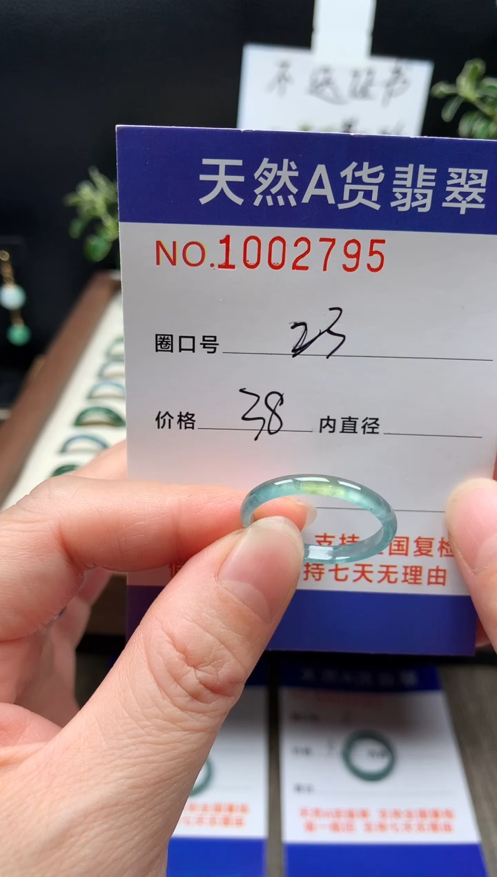 未镶嵌戒指翡翠23#