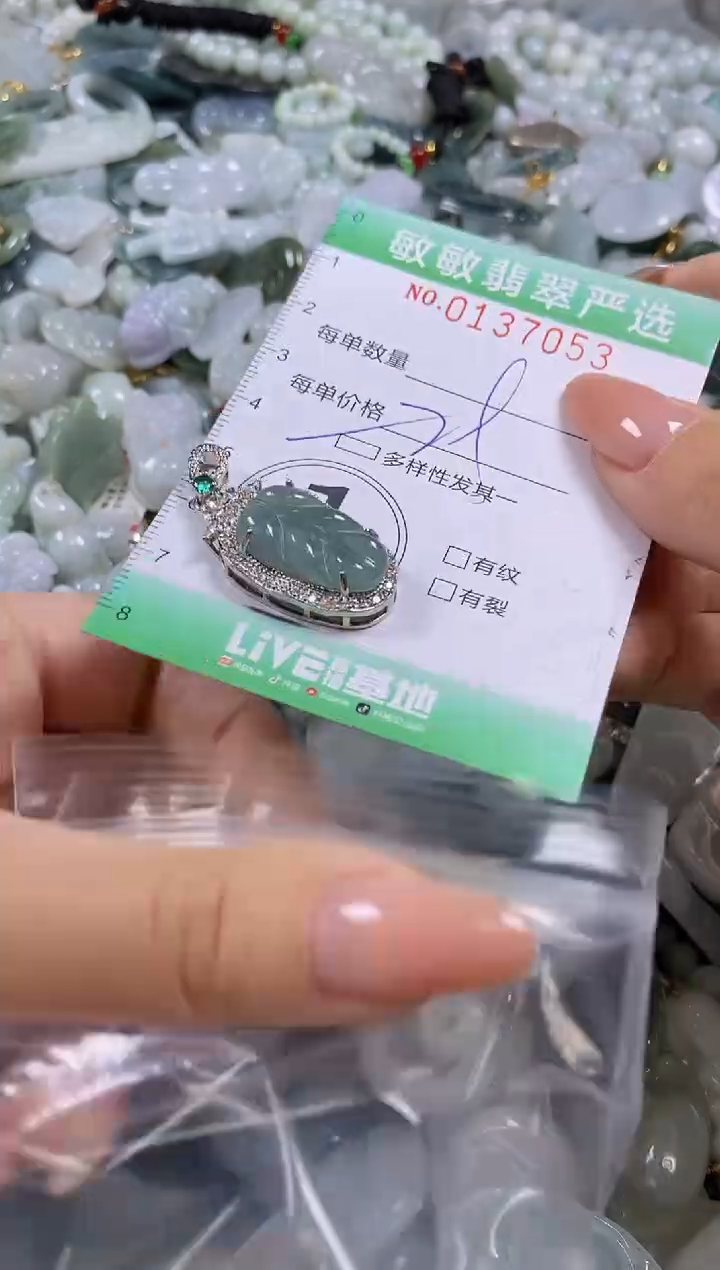 【闪购商品】翡翠颈饰未镶嵌闪购0137053多样性发其一