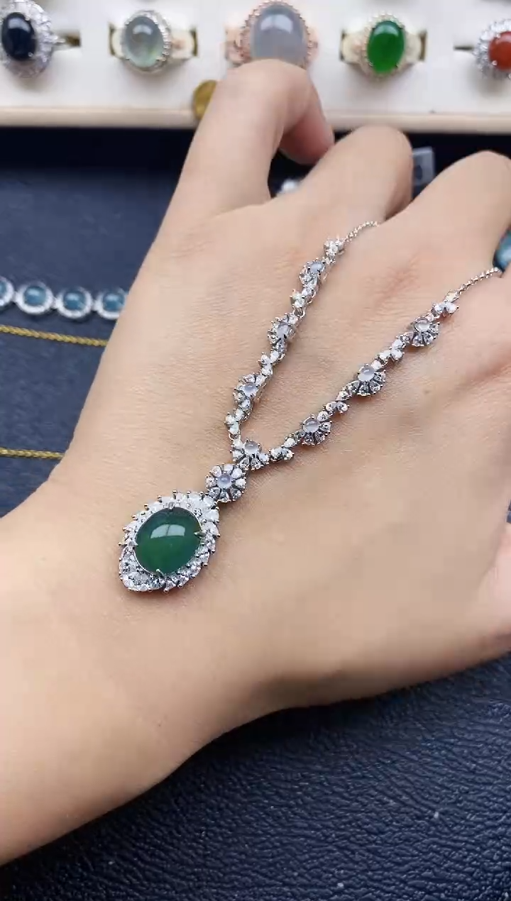 【闪购商品】翡翠戒指银S925镶嵌111111