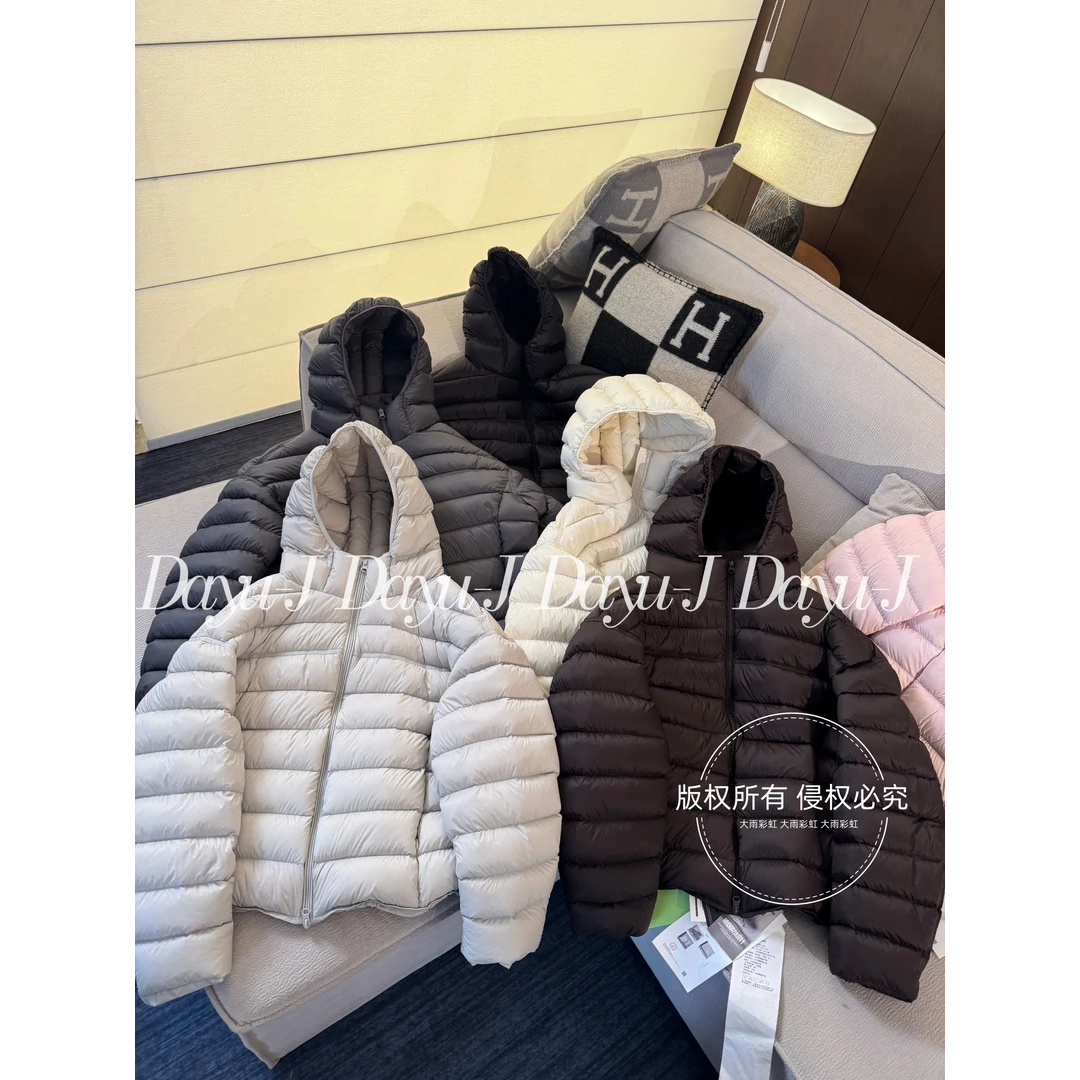  【阿尔.卑斯】90白鸭绒排骨羽绒服秋冬新款长袖外套纯色连帽上衣