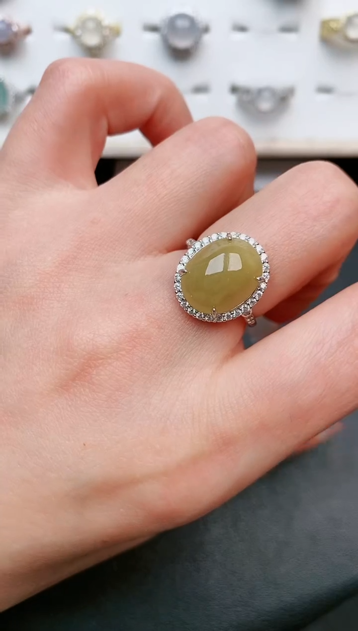 【闪购商品】翡翠戒指银S925镶嵌.....