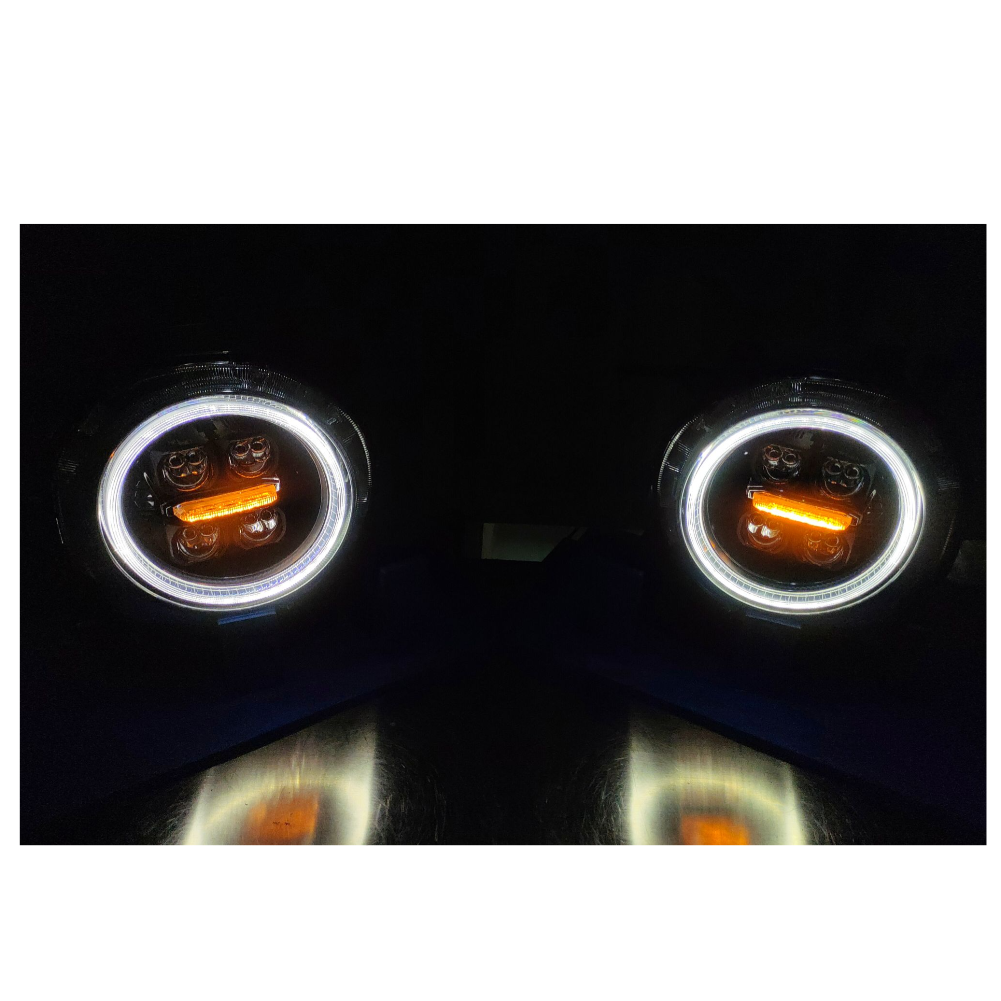 大狗一代大灯总成8进24远，小激光无损安装。原车对插