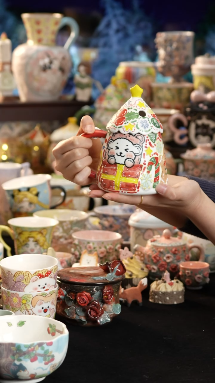 其他陶景德镇釉下彩手绘设计师款陶瓷