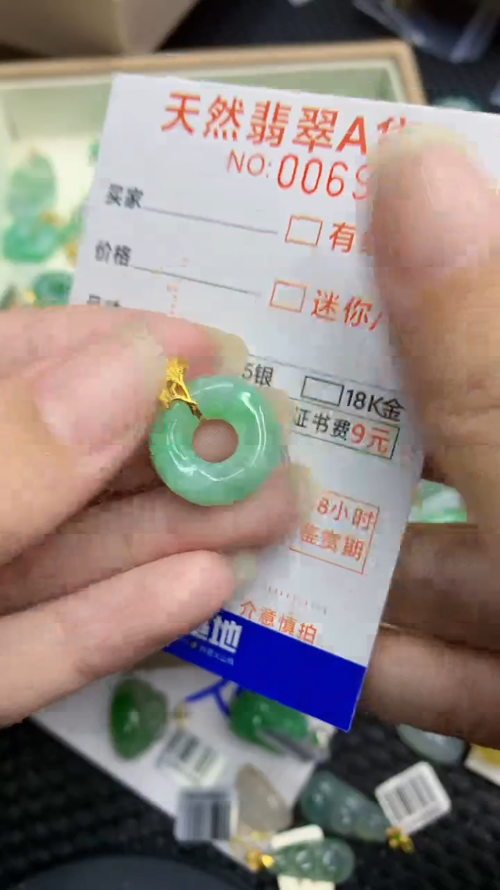 【闪购商品】翡翠颈饰18K金镶嵌            8