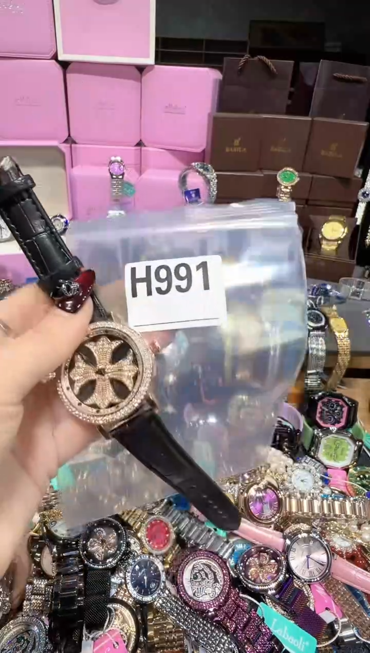 石英机芯不锈钢不锈钢直播定闪专用