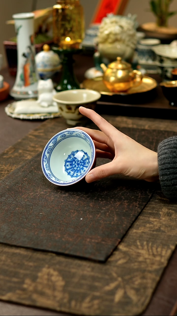 景德镇陶瓷杯碗柴烧多人