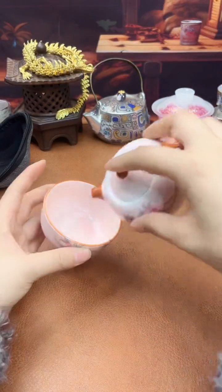 陶瓷茶具摆件旅行套组