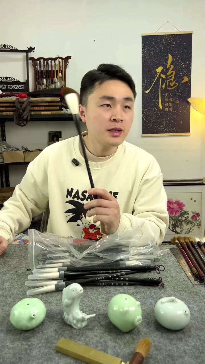 黑檀木 纯羊毫  5.0出锋 1.2口径 1 支